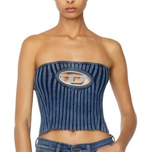 DIESEL LOGO PLAQUE CUT OUT BANDEAU TOP